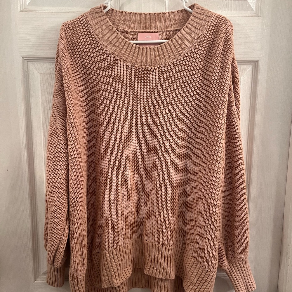 Elegant Blush Knit Sweater